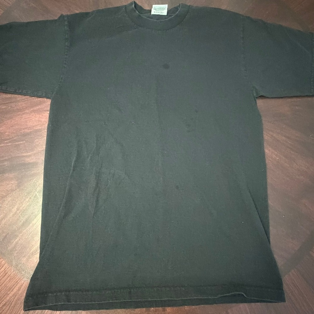 Vintage Pro Club Heavy Weight T Shirt Large Tall Black Made in USA Blank Tee